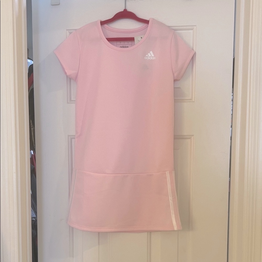 Adidas Kids Light Pink Short Sleeve Tee Dress